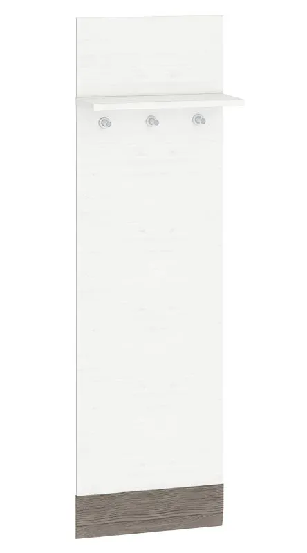 Wardrobe Knoxville 23 | Pine White / Grey | 136 x 40 x 20 cm | Modern Design