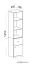 Children's room - Wardrobe "Geel" 05, White / Turquoise - Measurements: 195 x 45 x 40 cm (H x W x D)