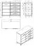 Chest of Drawers with Four Drawers | White High Gloss & Oak Artisan | 1 Door, 2 Compartments | 87 x 108 x 40 cm | ABS Edge