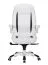 Comfortable desk chair Apolo 51, color: white / black, with adjustable armrests