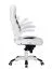 Comfortable desk chair Apolo 51, color: white / black, with adjustable armrests