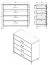 Modern White Chest of Drawers Sabas 08 | 4 Drawers | Black Handles & Legs | ABS Edge | 90 x 93 x 40 cm | Living Room Storage
