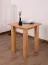 Dining table solid Oak Natural oriole 101 (angular) - Measurements 60 x 60 cm (W x D)