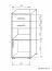 Chest of drawers Curug 01, Colour: Oak / Light beech - Measurements: 113 x 50 x 34 cm (H x W x D)