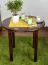 Round Dining Table 003, pine wood, solid, nut finish - H75 cm - Ø80 cm 