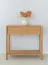 Console table | sideboard | solid wood | soft close system | 1 drawer | oiled oak | 1 shelf | color: oak | 83 x 33 x 80 cm | Seille 02 | milled handle