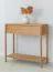 Console table | sideboard | solid wood | soft close system | 1 drawer | oiled oak | 1 shelf | color: oak | 83 x 33 x 80 cm | Seille 02 | milled handle