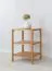 Shelf | 2 compartments | height 60 cm | solid wood | oiled oak | color: oak | 43 x 43 x 60 cm | Seille 10