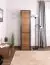 Hinged door cabinet / wardrobe Selun 06, Colour: Oak dark brown / Grey - 197 x 50 x 43 cm (h x w x d)