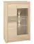 Display case Mesquite 06, colour: Sonoma Oak light / Sonoma Oak Truffle - measurements: 131 x 85 x 40 cm (h x w x d), with 2 doors and 7 compartments