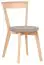 Chair Minnea 38, Colour: Beech / Beige - Measurements: 82 x 45 x 56 cm (h x w x d)