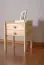Bedside table solid, natural pine wood 003 - Dimensions 52 x 40 x 33 cm (H x B x T)
