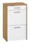 Shoe cabinet Vamdrup 02, Colour: Oak / White - Measurements: 84 x 50 x 34 cm (h x w x d)