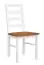 Chair Gyronde 01, solid beech wood, white/oak - 94 x 43 x 44 cm (H x W x D)