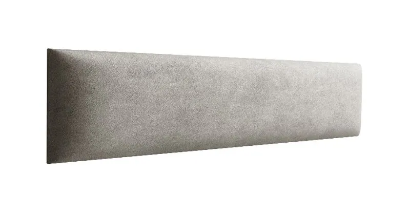Set of 10 Grey Upholstery Panels | Velour Cover | 38 x 15 cm | Easy-Clean S.I.C. Technology