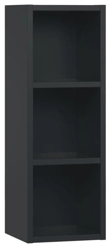 Suspended rack / Wall shelf, Colour: Black - Measurements: 90 x 32 x 30 cm (H x W x D)