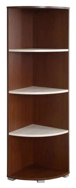 Corner shelf Cikupa 33, Colour: Wallnut / Elm - Measurements: 160 x 40 x 40 cm (H x W x D)