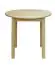 Table Junco 234A, solid pine wood, clearly varnished - Height 75 cm, Diameter 60 cm 