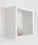Hanging rack/wall shelf pine solid wood white lacquered Junco 283B - 25 x 25 x 12 cm (h x W x d)