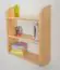 Wall shelf solid, natural pine wood 013 - Dimensions 72 x 60 x 20 cm (H x B x T)