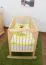 Baby Cot Crib 104, solid pine wood, clear finish, incl. slats - 60 x 120 cm