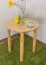 Round Solid Pine Table 003 | Natural Finish | 70 cm Diameter | Modern Design