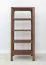 Shelf | 4 compartments | solid wood | oiled oak | color: Tabbaco | 43 x 43 x 100 cm | Seille 08