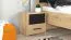 Simple Bedside Cabinet Brus 19 | 2 Drawers | Artisan Oak/Black | ABS Edge | 42 x 42 x 33 cm