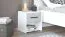 Set of 2 Brus 13 Bedside Cabinets | White & Concrete | 1 Drawer | ABS Edges | 42 x 42 x 33 cm