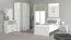Set of 2 Brus 13 Bedside Cabinets | White & Concrete | 1 Drawer | ABS Edges | 42 x 42 x 33 cm