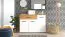 Sideboard with 3 Doors Brus 04 | Artisan Oak & White | 1 Drawer | 4 Compartments | ABS Edges | 80.5 x 119 x 33 cm | Living Room Storage