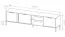 Raoued 06 TV Stand | Anthracite | 3 Doors, 5 Compartments | 53 x 203 x 39.5 cm | Laminated Finish
