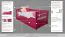 Children's Bed with Second Pull-Out Bed | Solid Beech Wood | Pink | 90 x 200 cm | Easy Premium Line K1/h/s