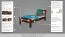 Children's bed / youth bed "Easy Premium Line" K8, solid beech wood, dark brown lacquered - Dimensions: 90 x 190 cm