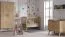 Skady 10 Baby/Kid Bed | Oak Finish | 70 x 140 cm Sleeping Area | Height Adjustable & Convertible