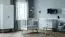 Hinged door cabinet / Wardrobe Skady 04, Colour: White / Oak - Measurements: 208 x 100 x 58 cm (H x W x D)