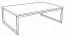 Coffee Table Granollers 04 | White Marble Look | 90 x 60 x 30 cm | Modern Design, Sturdy & Easy Assembly