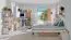 Children's room - Highboard Dennis 05, Colour: Ash / White - Measurements: 144 x 80 x 40 cm (H x W x D)