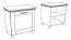 Bench with Storage Space | Shoe Cabinet Cuenca 09 | Oak/Grey | 60 x 60 x 39 cm | Space-Saving Entryway Solution