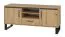 TV Base Cabinet Kanel 13 | Oak / Anthracite | 61 x 140 x 41 cm | Modern Design | Metal Accents