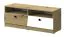 Modern TV Base Cabinet Sirte 08 | Oak / White / Black Matt | 45 x 120 x 40 cm | Spacious Storage