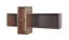 Sprimont 11 Wall Shelf, Color: Gray / Oak - Dimensions: 55 x 110 x 29 cm (H x W x D)
