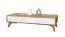 Timaru 22 TV Cabinet, Oiled Wild Oak / White, Partially Solid Wood - Dimensions: 33 x 134 x 40 cm (H x W x D)