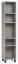 Shelf Pantanoso 47, Colour: Grey - Measurements: 195 x 39 x 38 cm (h x w x d)