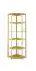 Tall 6-Tier Corner Unit Junco 58, solid pine, clearly varnished - H200 x W52 x D53 cm