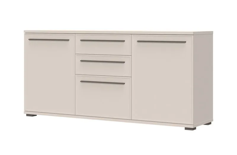 Chest of Drawers Neiafu 124 | Cashmere Color | 2 Drawers | 3 Doors | 5 Compartments | 85 x 180 x 46 cm | Modern Design