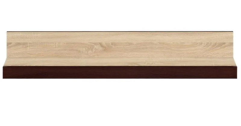 Wall Shelf Nogales 24 | Sonoma Oak Light/Dark | 22 x 138 x 20 cm | Modern Suspended Rack