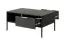 Modern coffee table with two drawers Raoued 08, color: anthracite - Dimensions: 44 x 97 x 60 cm (H x W x D)
