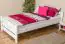 Single bed / Guest bed 118, solid beech wood, white finish - 100 x 200 cm