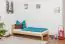 Children's bed / Youth bed A5, solid pine wood, clearly varnished, incl. slatted frame - 90 x 200 cm 